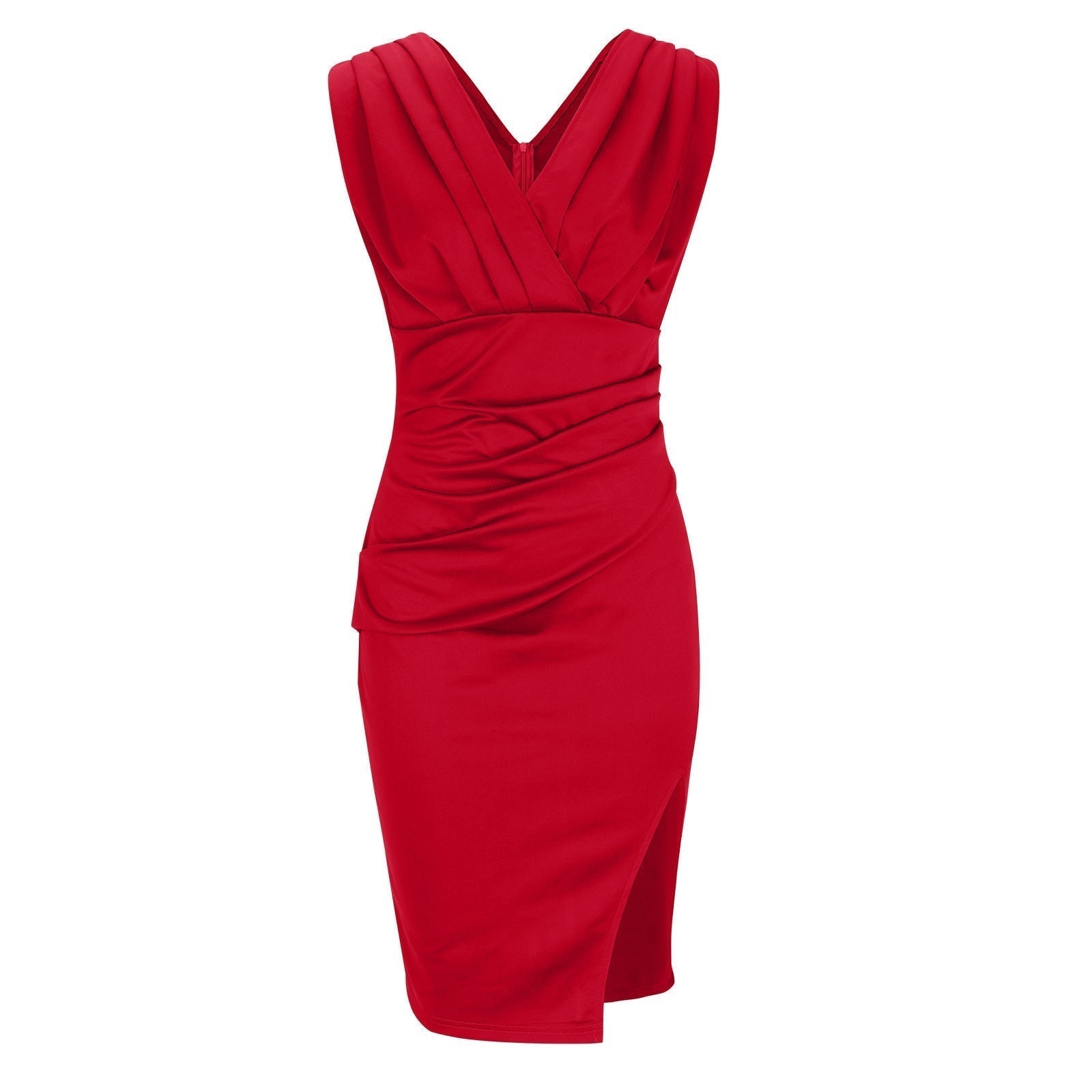 Georgina | V-Neck Slit Dress