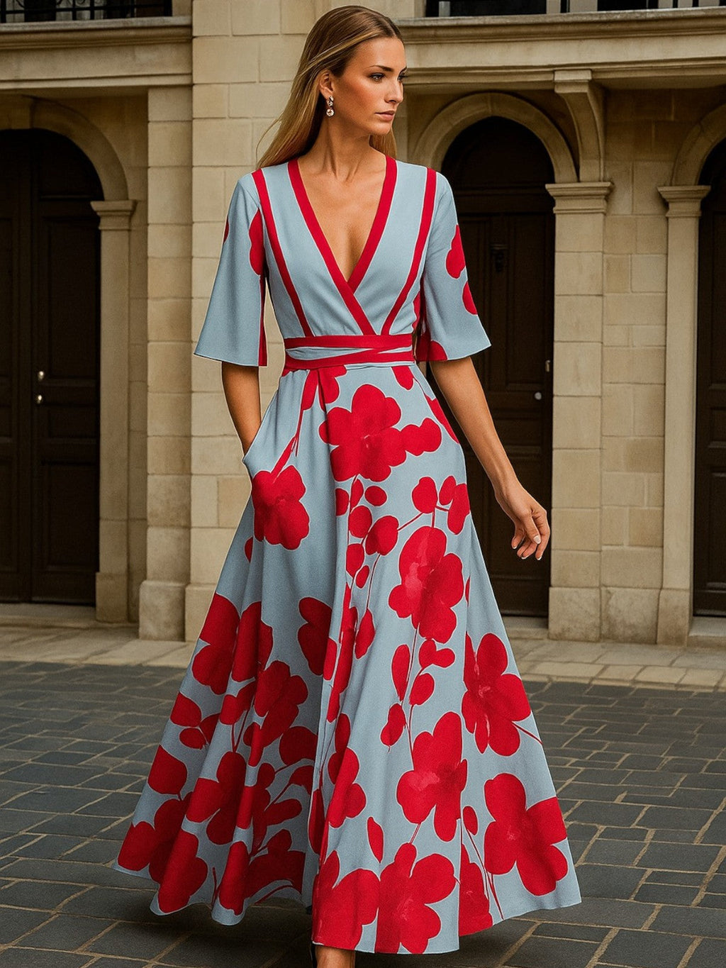 Mona | Milano design Sleeved Dress