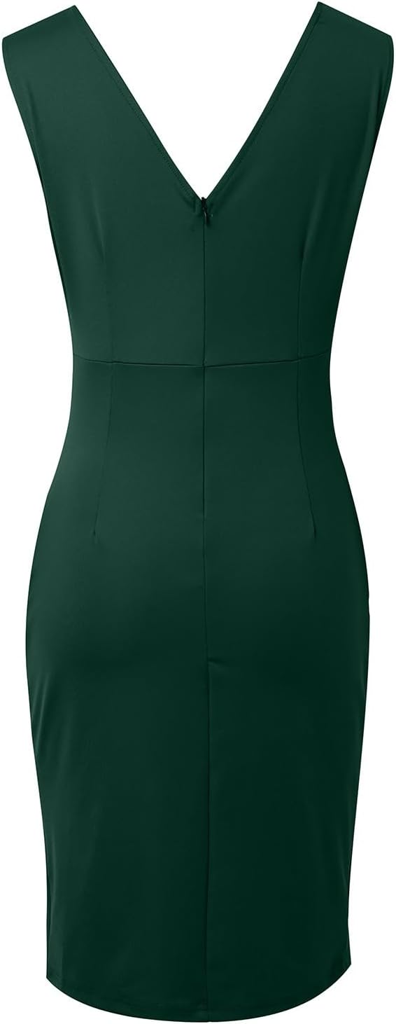 Georgina | V-Neck Slit Dress