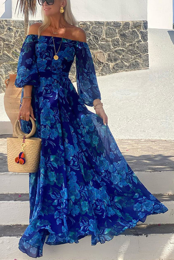 Celesta | Floral Off-Shoulder Maxi Dress
