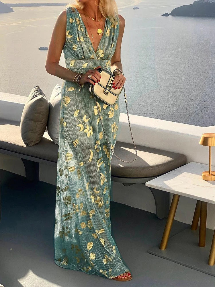 Demi | Elegant Floral Maxi Dress