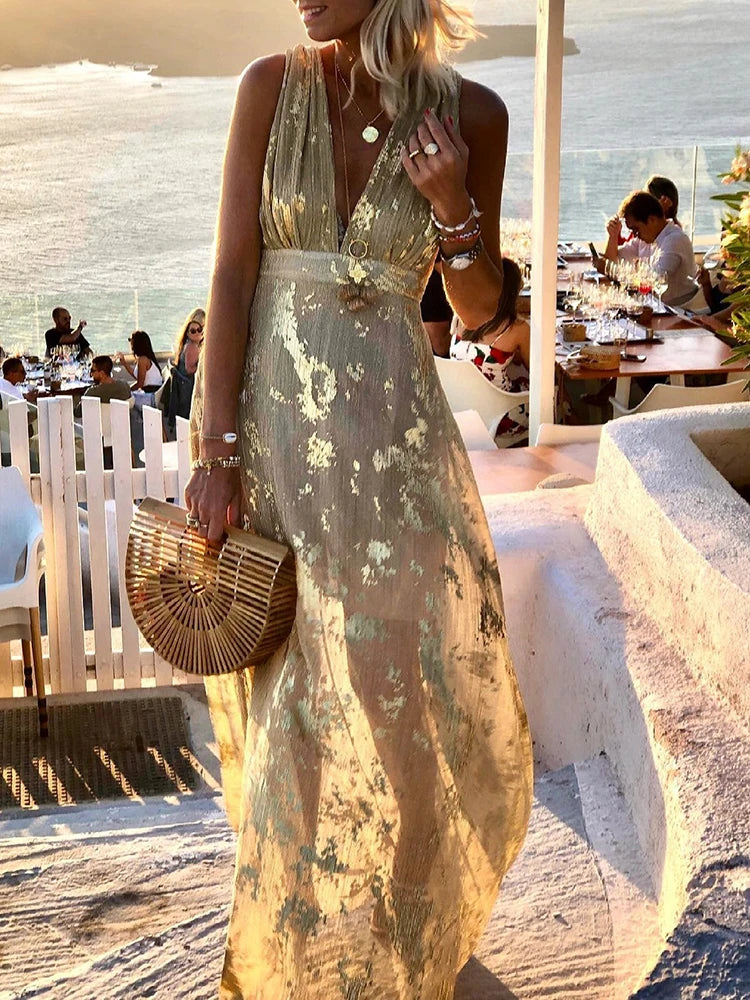 Demi | Elegant Floral Maxi Dress