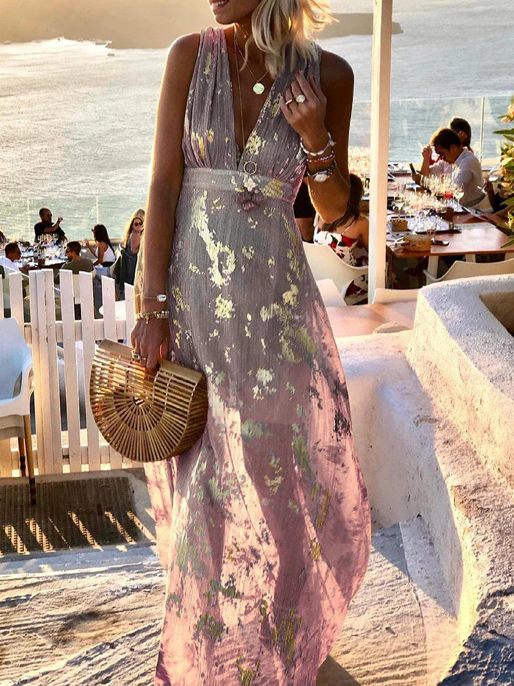 Demi | Elegant Floral Maxi Dress