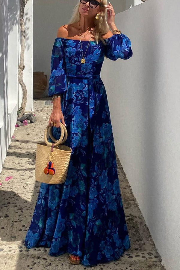 Celesta | Floral Off-Shoulder Maxi Dress