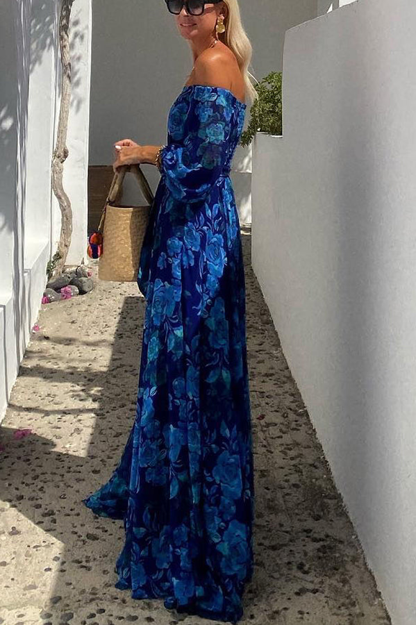 Celesta | Floral Off-Shoulder Maxi Dress