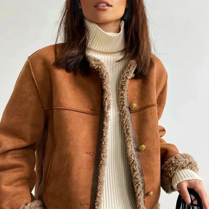 Jolane | Shearling Button Jacket