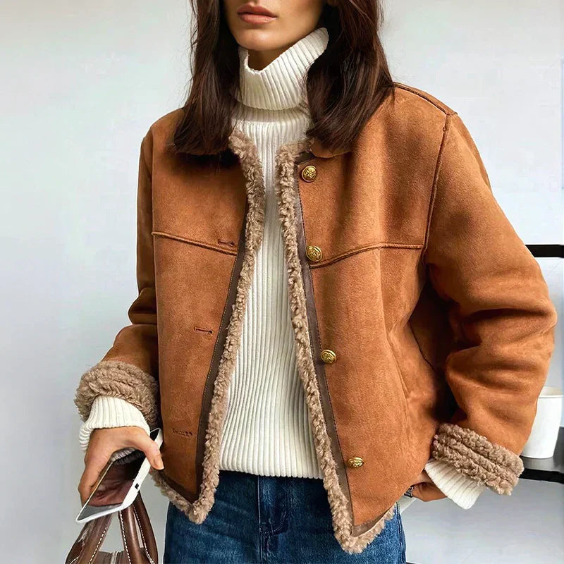 Jolane | Shearling Button Jacket
